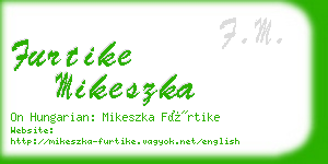 furtike mikeszka business card